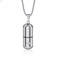 Souvenir Bottle Bone Ash Capsule Pendant Necklace